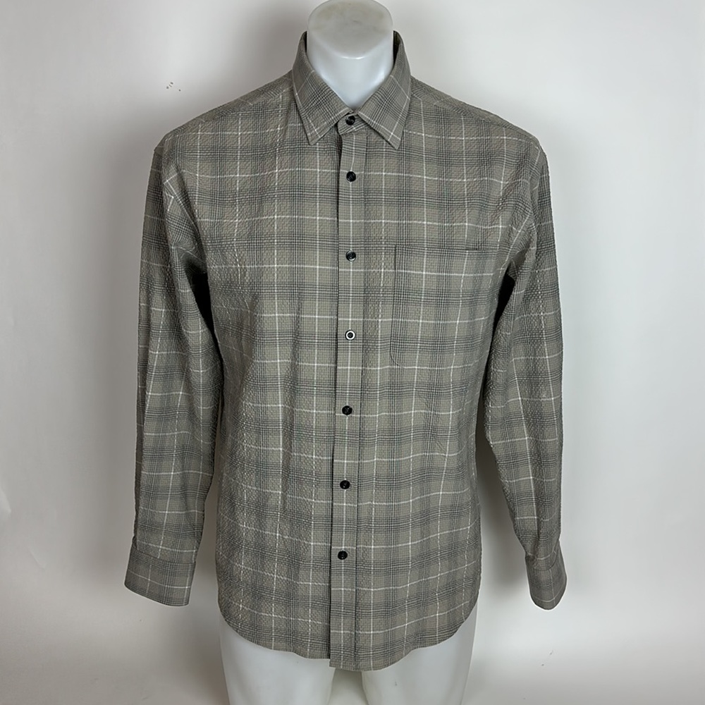 Nn07 Deon Slim Fit Plaid Shirt Check Mens Size Small
